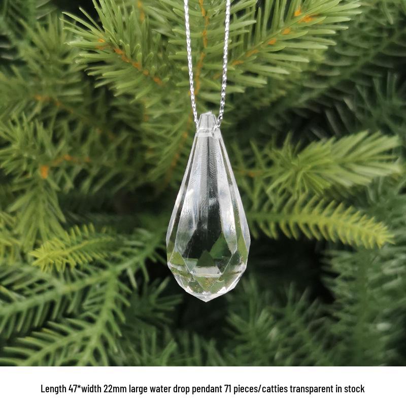 DIY Acrylic Beaded Jewelry Accessories: Transparent Cone Pendant for Door, Window, or Bead Curtains