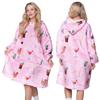Blanket Sweatshirt Oversize Warm Thick Blanket Sweatshirt 2In1Xxl Drinks Furry [Ub-Kb-Wz-7]