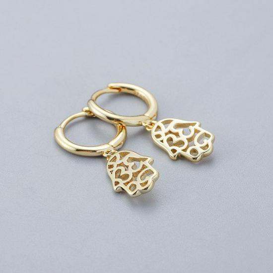 Korean Style Geometric Circle Earrings: Elegant, Versatile Ear Jewelry for Women and Students