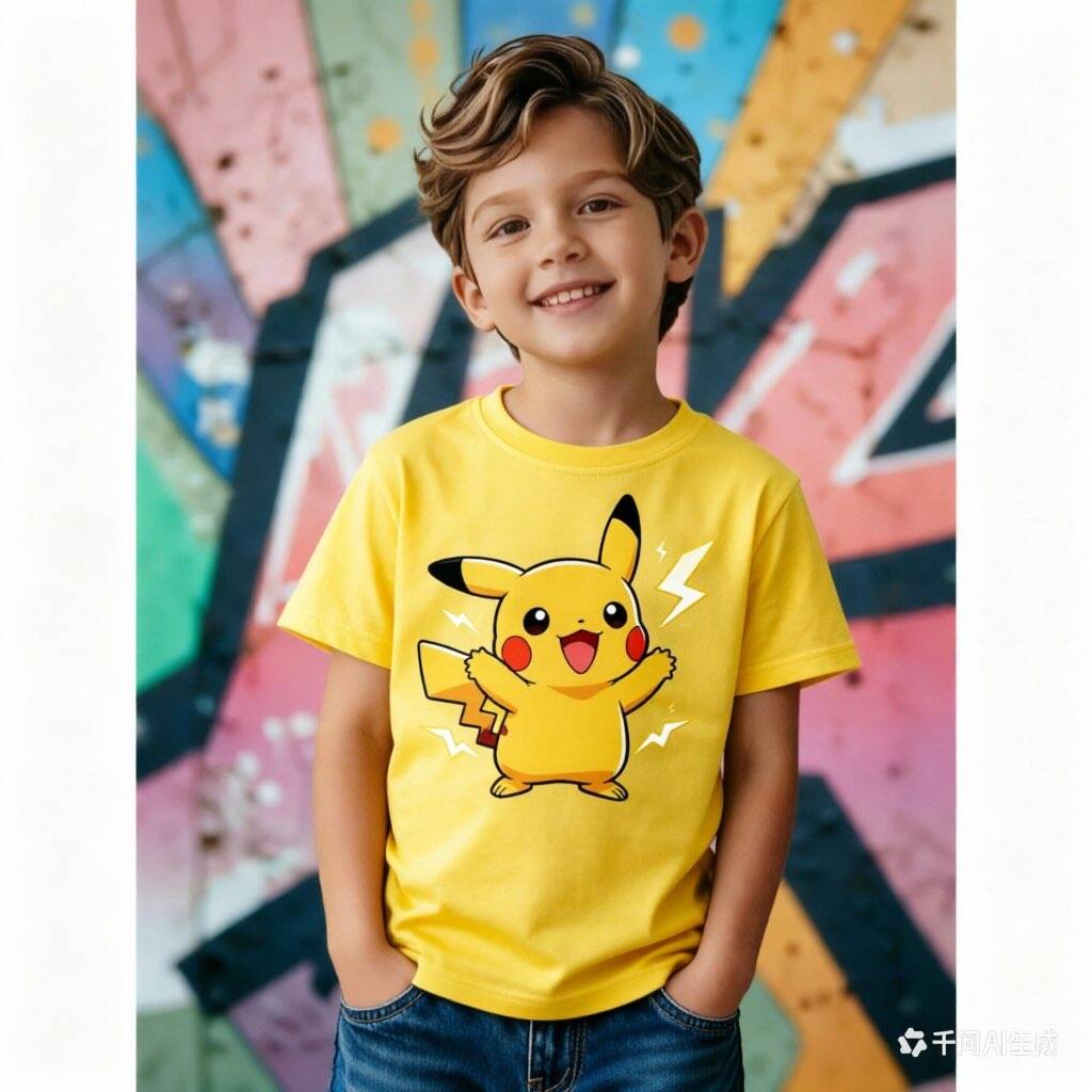 Cute Children s T-shirt Anime Game Cartoon Boys and Girls Street Casual Children s Clothing 100