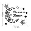 1 Pcs Ramadan Wallpaper Moon Star Lamp DIY Wall Decal Ramadan Decoration Home Islamic Muslim Mural Eid Mubarak WBL