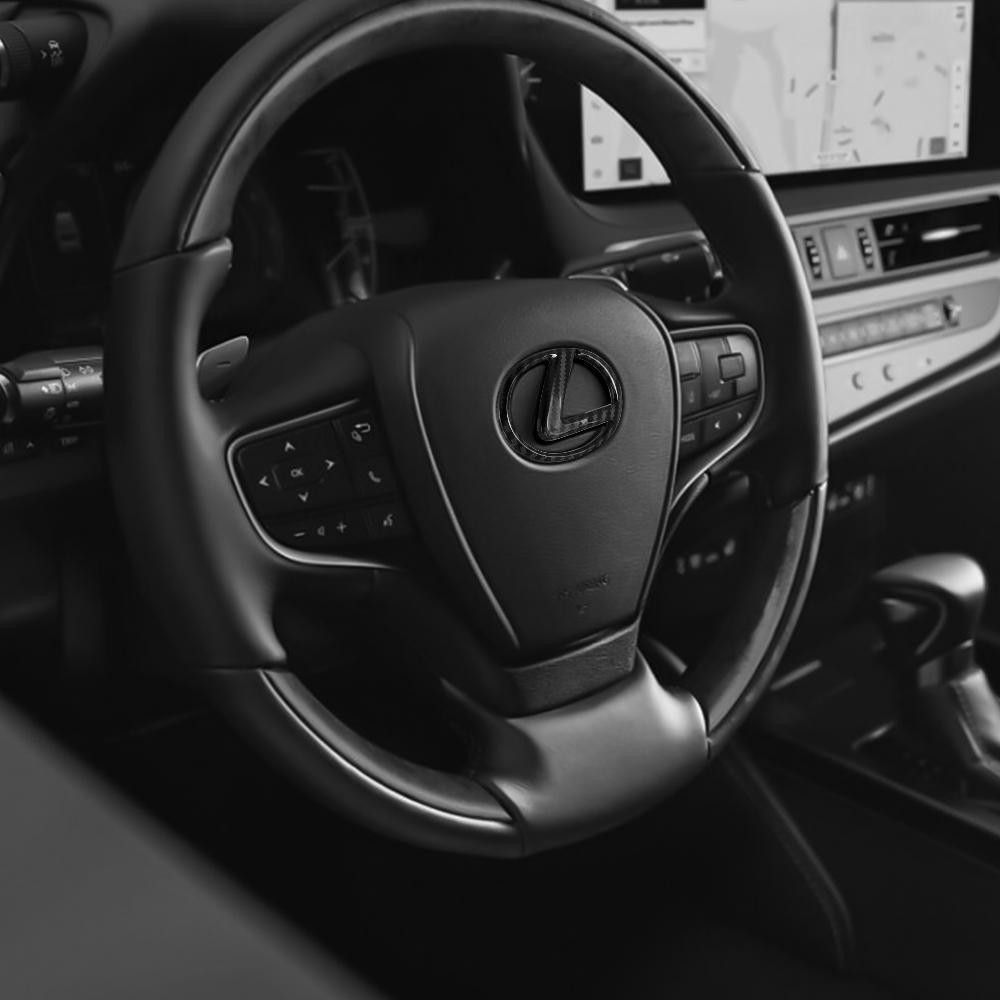 AASC1 Car Interior Steering Wheel Emblem Badge Covers Decor For Lexus F SPORT IS250 IS200 CT200h GS300 LS430 RX450h LX570 IS300 ES300h