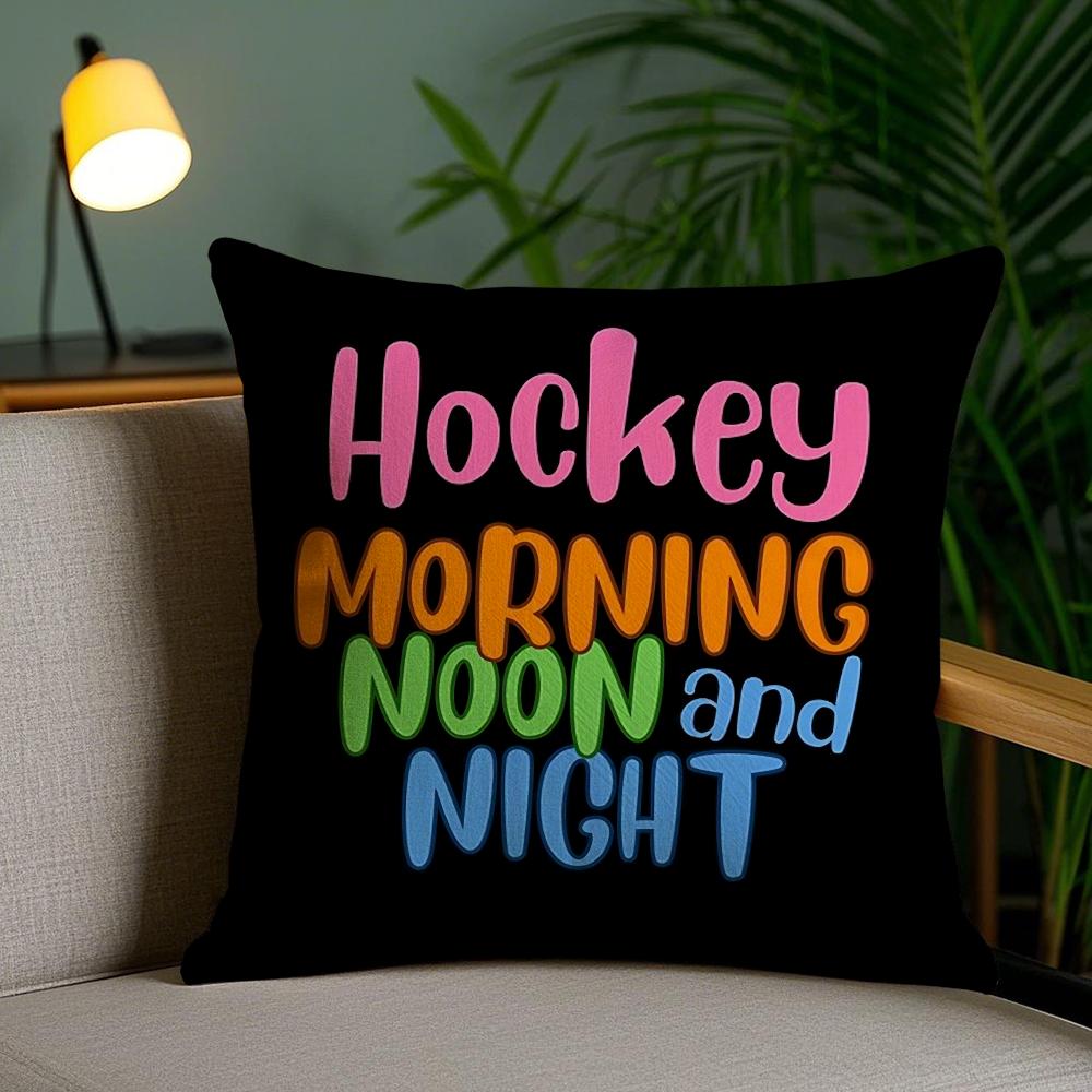 Morning Noon Cushion Cover Plush Fabric Soft Double-Sided Printed Invisible Zipper Sofa Pillow Case Home Decor