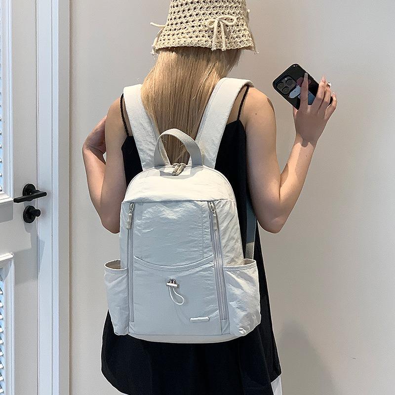 Fashion Large-capacity Casual Backpack Spring New Simple Versatile Nylon Bag Women's Travel Bag