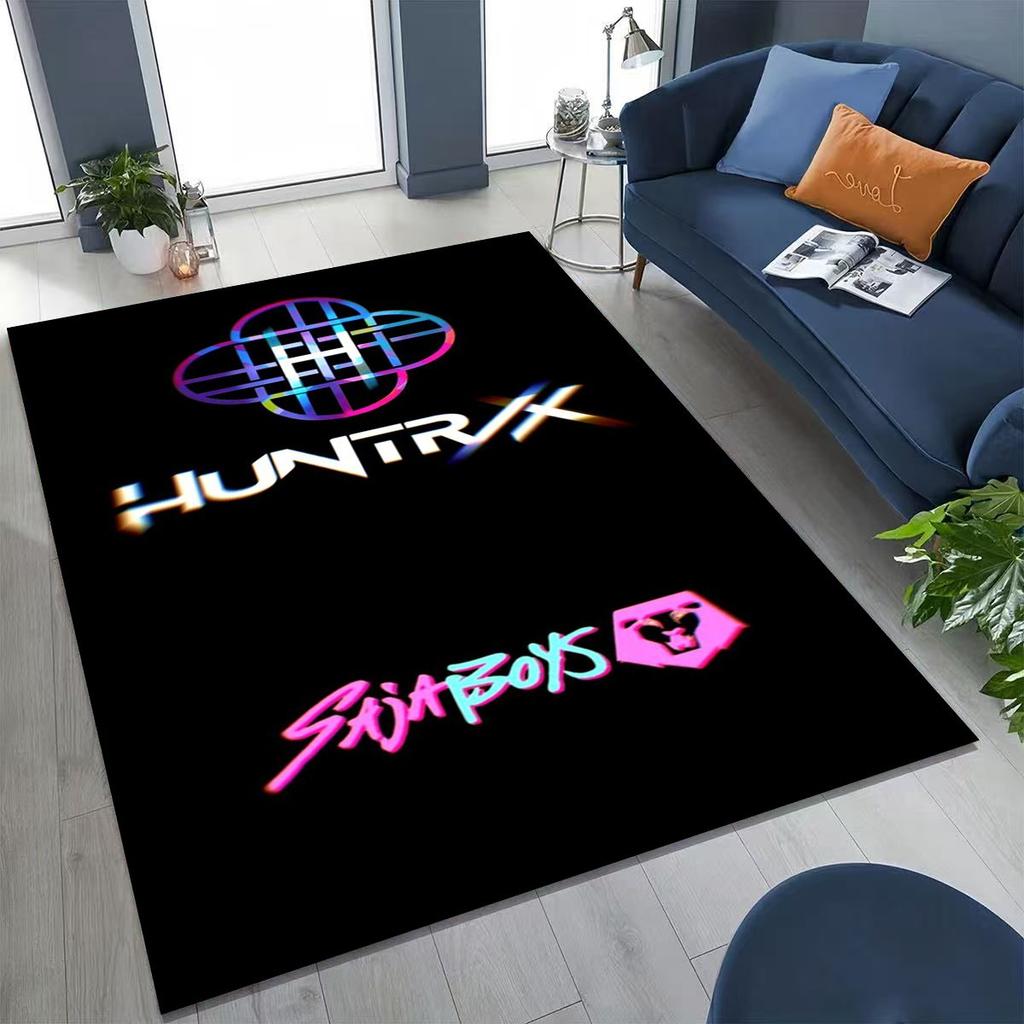 27 Style New KPOP Demon Hunters Rumi Mira Zoey Cartoon Rug for Bedroom Living Room Sofa Home Doormat Decor, Non-slip Floor Mat
