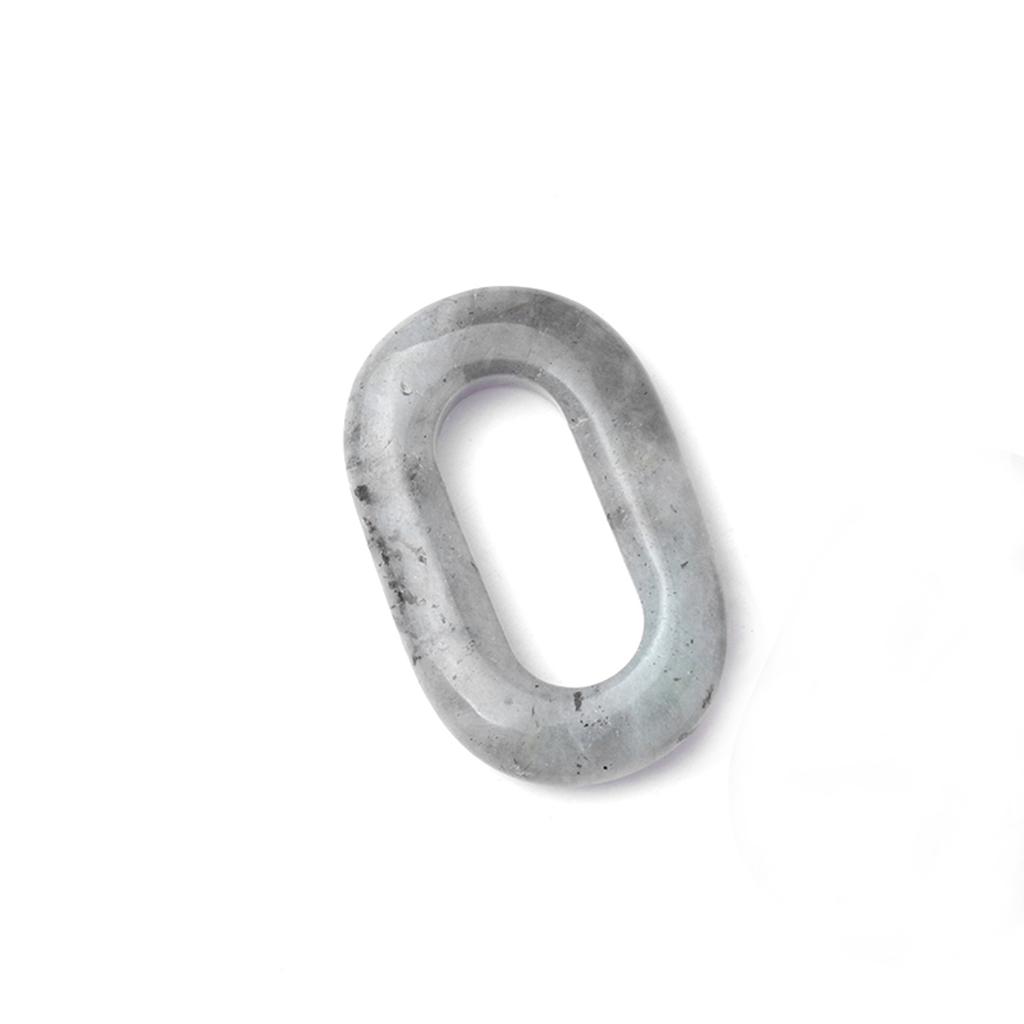 1 Stück Naturstein-Anhänger, hohl, oval, Quarz, Amazonit, Amethyst, Edelsteine, Charms für die Schmuckherstellung, DIY, Frauen, Männer, Halskette, Ohrringe, Zubehör, 23 × 38 mm