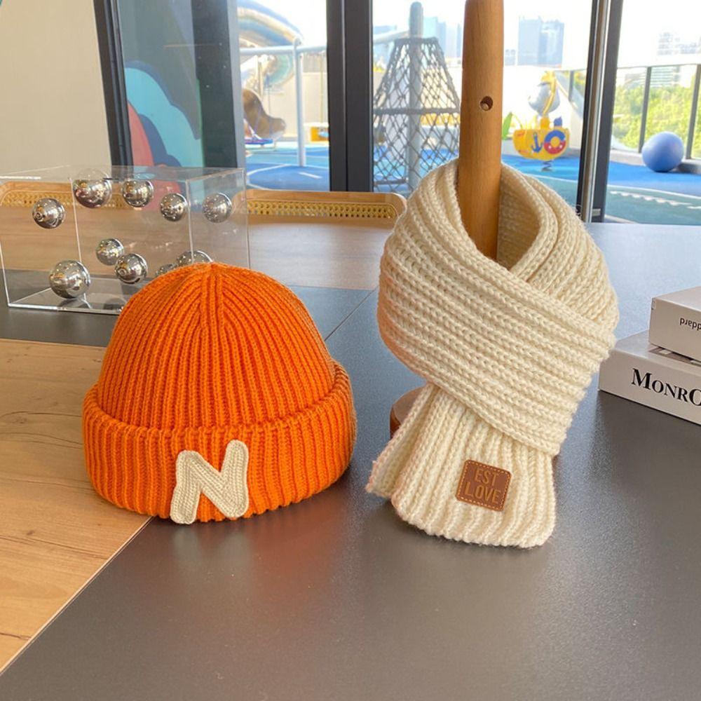 

Windproof Pullover Hats Thickned Warm Scarf Fashion Warm Beanie for Children сірий