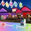 15/30M Smart RGB Eave Lights App & Remote IP67 Permanent Outdoor LED String Lights Home New Year Christmas Birthday DIY Lighting