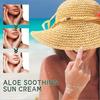 Natural Aloe Vera Sunscreen SPF50+ - Aloe Soothing Sun Cream, Lightweight Waterproof Sunscreen for Avoiding Skin Damage From Ultraviolet Radiation