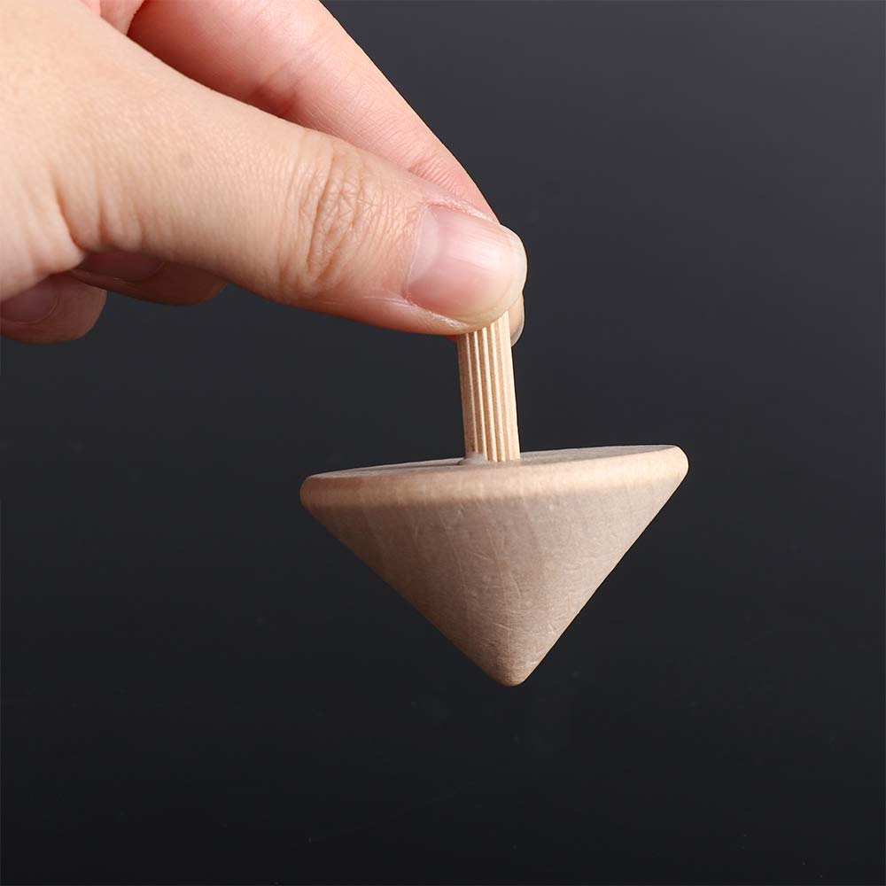 Kindergarten Toy Spinning Top Wooden Spinning Tops DIY Gyroscope Toys Wooden Rotate Gyro Gyro Toys