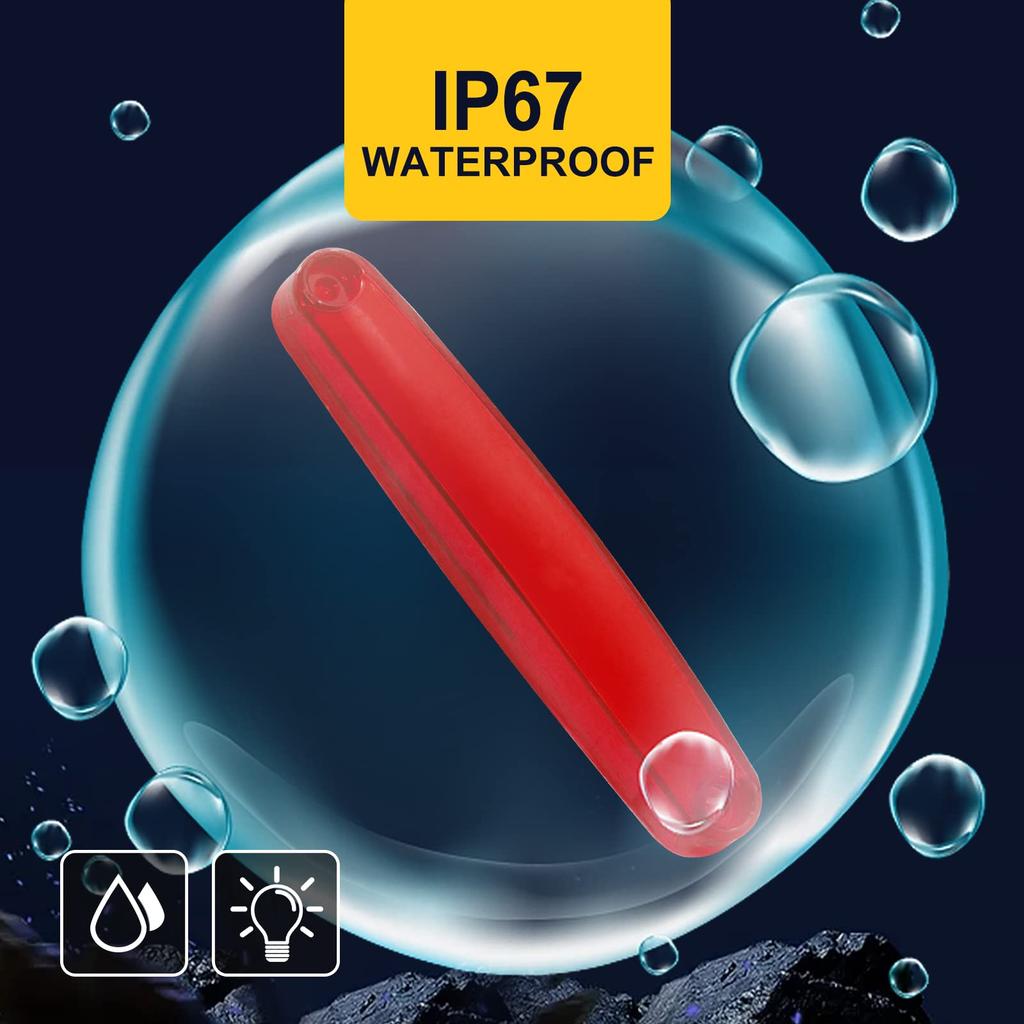 LED Side Marker Light 9-LED Track Position Lamp 24V Waterproof Universal Blue Light Red