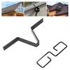 Rain Chain Gutter Clip V Hook Adapter, Premium Iron, Installation Easy,   Fit,  , Water Diverter Accessories