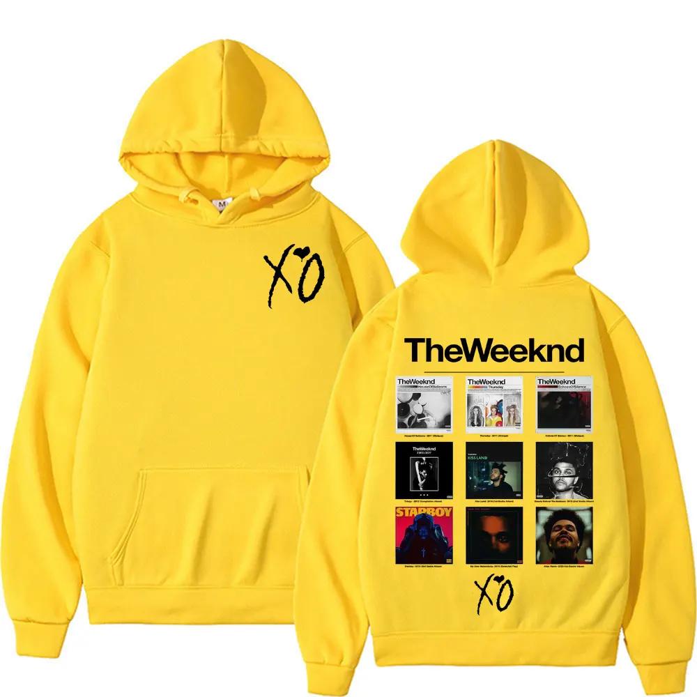 Rapper The Weeknd Album Cover Grafik Hoodies Herren Damen Mode Musik Sweatshirt Bodywarmer Komfort Hoodie