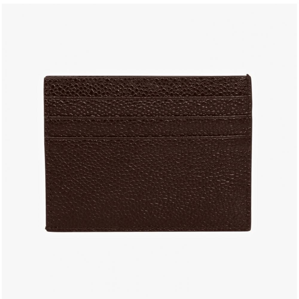 Tom Brown Maw031l 00198 205 Pebble Grain Three Line Tab Card Holder