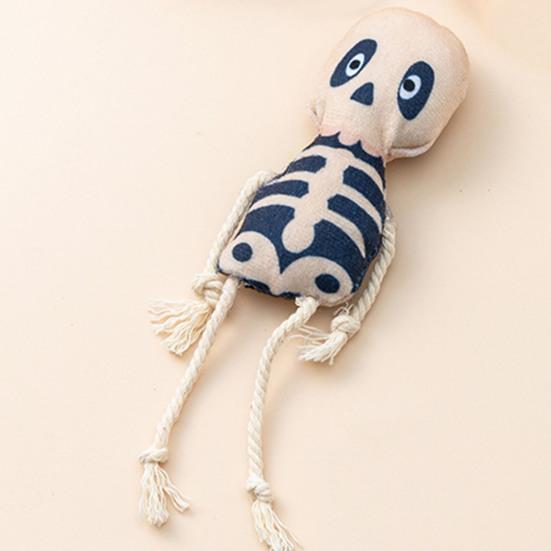 Cat Toy with Catnip Teeth Cleaning Play Toy Durable Bite-Resistant Halloween Plush