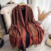 Spring, Imitation Cashmere Scarf Women'S Fashion Ethnic Style Cashew Fringed Long Scarf Shawl