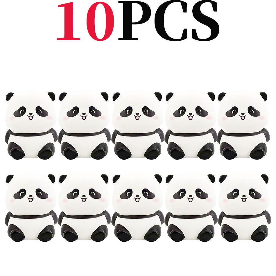 High Quality Panda Led Night Light Living Room Cute Bedside Panda Pvc Lamp Kawaii Creative Decoration Christmas Birthday Gifts