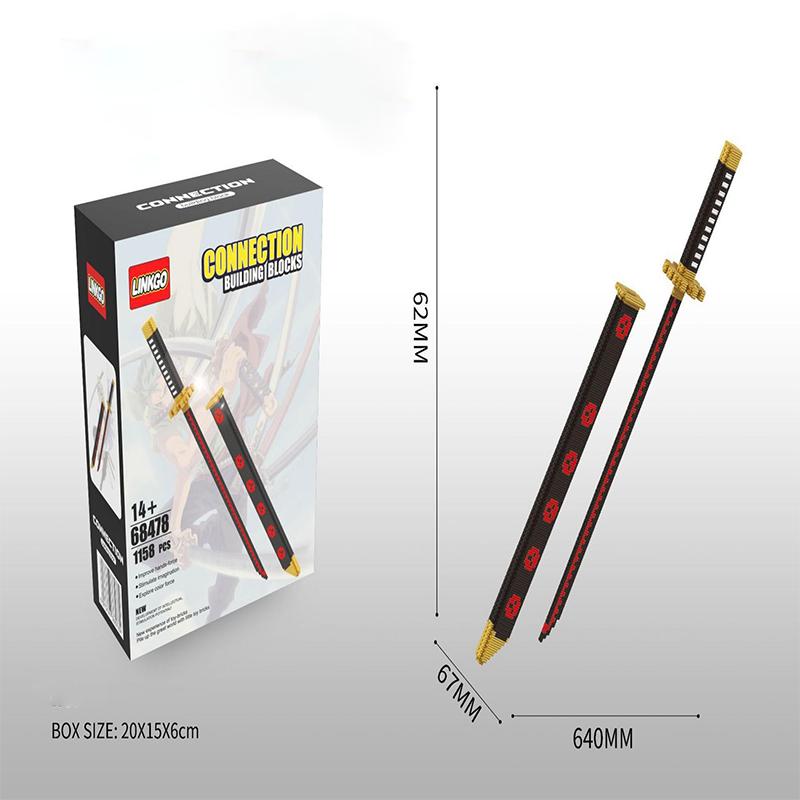 One Piece Zoro Shusui Sandai Kitetsu Building Block Toy Figure Toys Educational