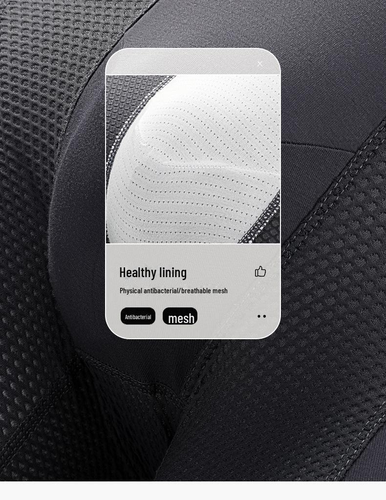 Men's Anti-Friction Sports Boxer Briefs, Large Size, Antibacterial Training Shorts