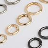 Portable Zinc Alloy Spring Ring Clasp Round Lightweight Plated Gate Buckle Trigger Snap Buckles Clip Bag Accessories