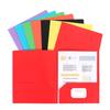1/6Pcs Two-Pocket Folder Letter Size Folders with Pockets Holds 100 Sheets Document Organiser Presentation File Folder