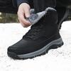 Fashion New Men Winter Snow Boots For Waterproof Leather Sneakers Super Warm Men's Boots Outdoor Male Hiking Boots Work Shoes Size 39-48