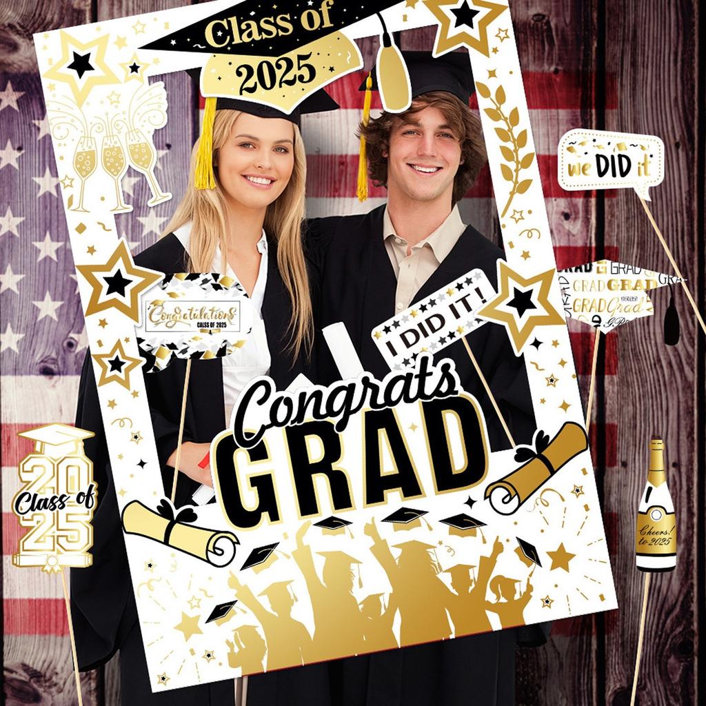 Graduation Season 26pcs Handheld Photo Frame Photo Props Party Decoration Supplies