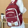 Schoolbag High-value Dopamine Girl Backpack Female Lightweight Contrasting Color Junior High School Student Schoolbag College Style Backpack