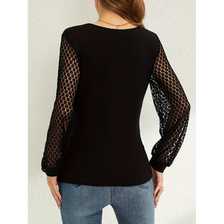 Spring And Autumn New Women'S Versatile Long Sleeve Daily Business Commuter Elegant Comfort Sexy Bottom Shirt Top