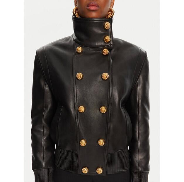 Balmain Leather Jacket DF0TH275LC62