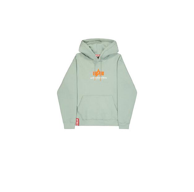 Толстовка Alpha Industries Basic Big Logo Rubber Hoodie EU S