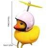 Rubber Duck Toy Car Ornaments Yellow Duck Car Dashboard Decorations Cool Duck with Propeller Helmet