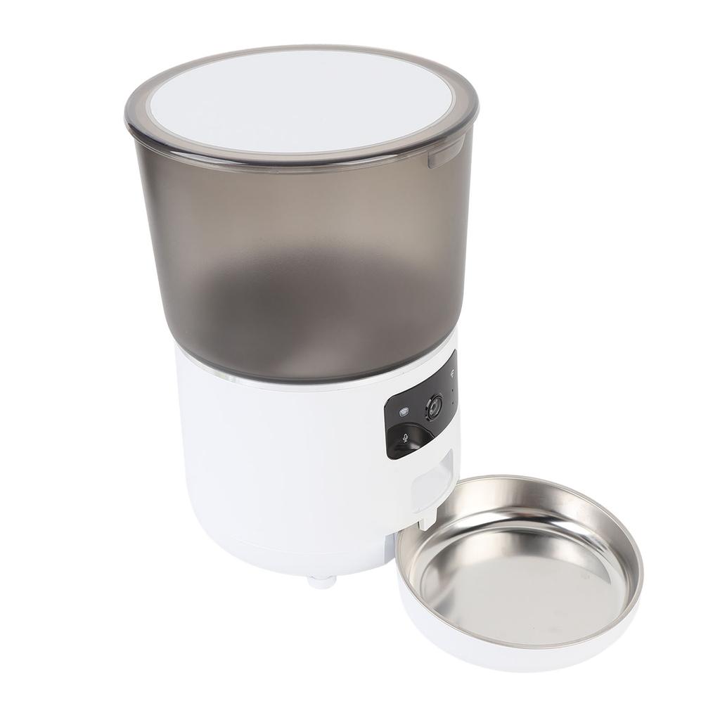 Automatic Cat Feeder 4L Timed Pet Feeder Dry Food Dispenser for Cats Small Dogs Detachable Mobile Phone APP Portion Control Wireless