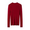 Women's Pure Cashmere Sweater - Half-High Neck, Slim Fit, Solid Color, Long Sleeve Pullover Knitwear, Perfect as a Base Layer for Autumn and Winter.