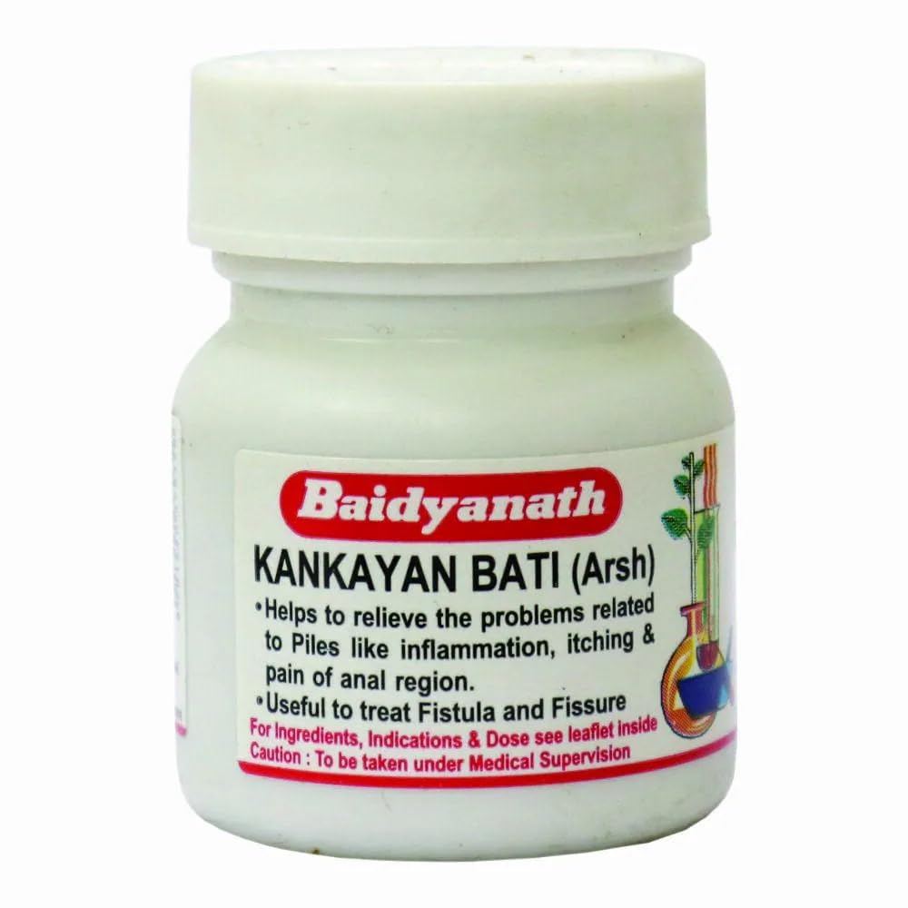 Baidyanath Kankayan Bati Arsh 40 Tablet Pack Of 3 Natural Digestive Support Ayurvedic Wellness