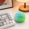 Soft Squeeze Toy Stress Relief Fuzz Ball Toy, TPR Fuzzy Fidget Reusable Anxiety Relieving Office Desk for Focus Aid, Hand Relaxation