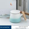 Ceramic Tea Infuser Mug with Wooden Handle