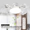 E27/E26 3/4 Flügel 2 in 1 Lüfter Glühbirne Drohnen Design Fernbedienung Deckenventilator Lampe AC 85-265V Für Zuhause Schlafzimmer Restaurant