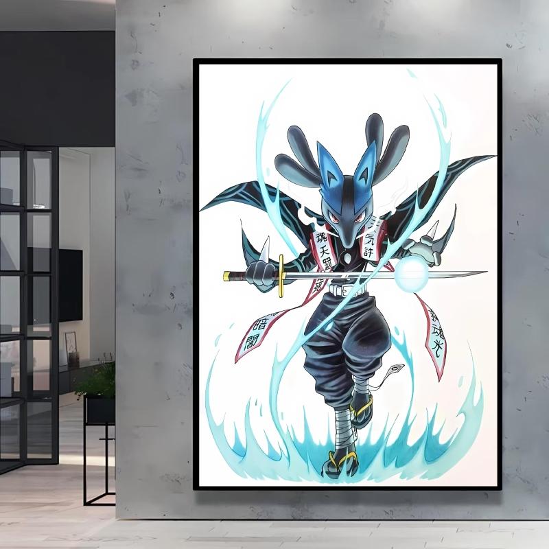 Canvas HD Prints Pokemon Blaziken Cartoon Character Images Modern Living Room Home Decor Aesthetic Poster Classic Children Gifts