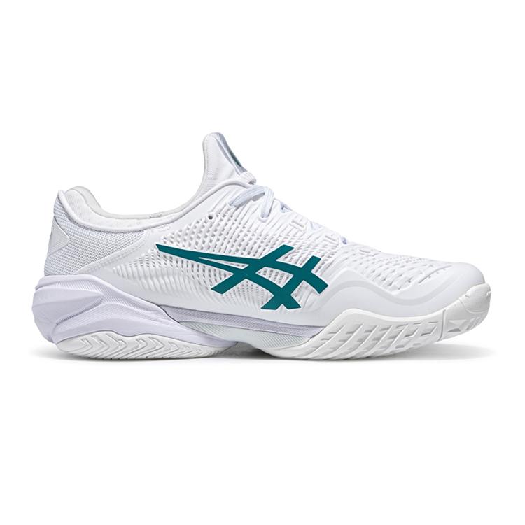 Asics Court FF 3 Tennisschuhe Herren Weiß/Grün 1041A574-100