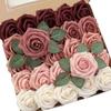 1 Box Artificial PE Foam Rose Flowers Bridal Bouquets for Wedding Table Home Party Gift Decorations DIY Scrapbook Supplies