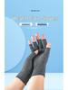 Gray Outdoor Compression Fingerless Gloves for Exercise & Rehabilitation