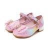 Children's high heels Elsa princess shoes girls spring and autumn new rainbow crystal shoes small leather shoes little girl single shoes