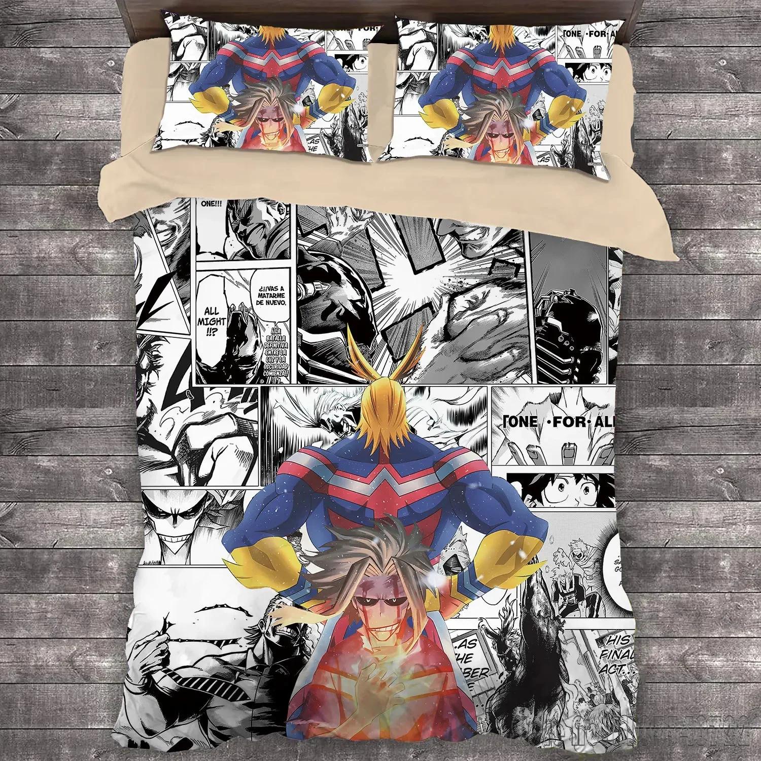 

Popular Anime My Hero Academia Duvet Cover Set Hd Comforter Cover For Kids Bedding Sets Bedclothes Bedroom Decor 150*200cm 3pcs