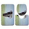 3D Elephant Bathroom Toilet Three-Piece Floor Mat Door Mat Bathroom Carpet