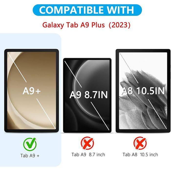 Verre Trempé - E.F.CONNECTION - pour Samsung Galaxy Tab A9 Plus - 11 Pouces - Anti-Rayures - Antichoc