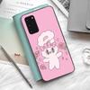 Esther Cute Bunny Phone Case Silicone PC+TPU For Samsung S10 20 30 22 23 24 Plus Lite Ultra Cover