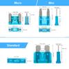50/100/180Pcs Standard Car Fuses Assorted Kit 60 Mini Blade Car Fuse +60 Standard Fuse Automotive +60 Micro Fuse Fuses4