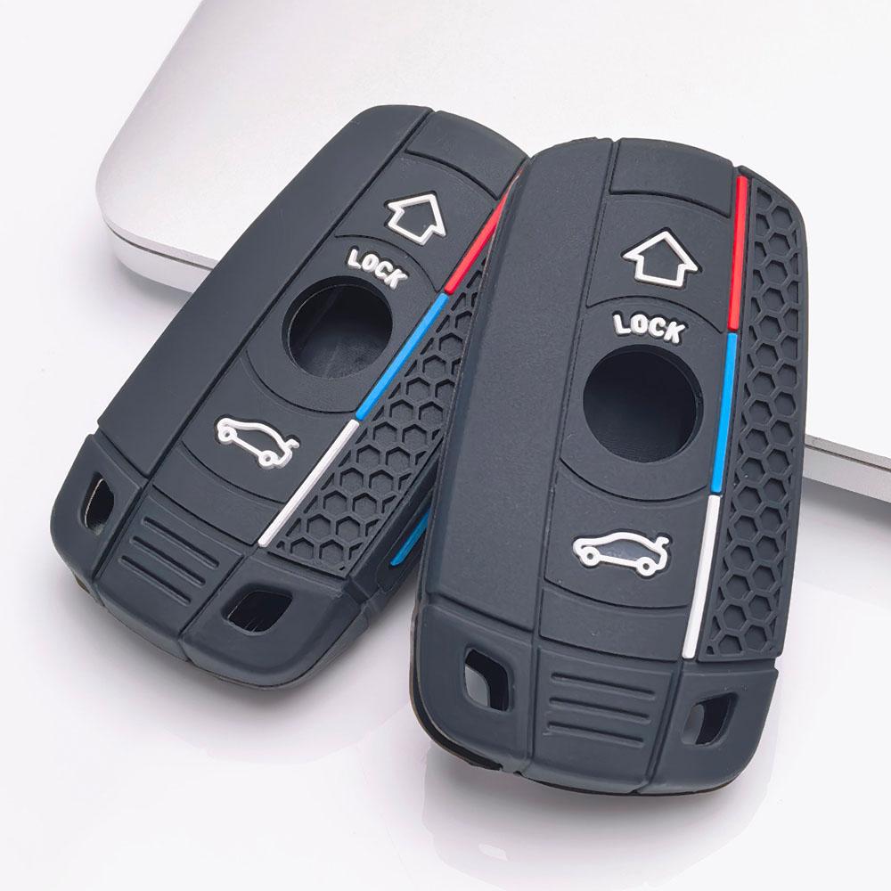 Key Fob Cover for BMW X1 X3 X4 X5 X6 Anti-Scratch Guard Shockproof Protection Soft Grip Texture Responsive Button Touch Dust Resistant Cover