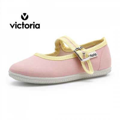 Victoria Shoes Junior Oda Canvas Mary Jane Skin J1049117 Skin